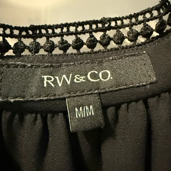 RW&CO Black Polka Dot Sleeveless Top - Picture 5 of 6